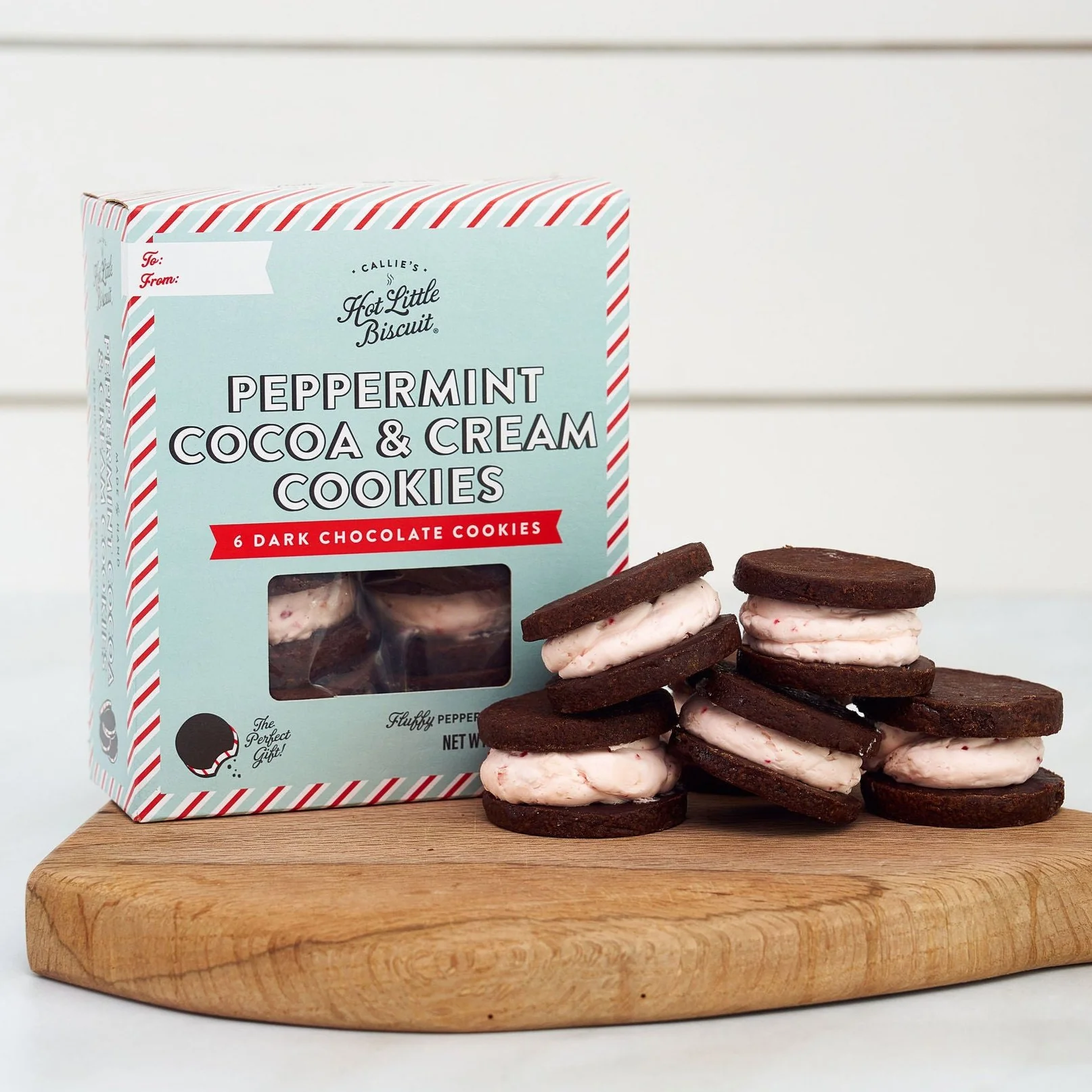Peppermint Cocoa & Cream Cookies (12 Cookies) - Image 3